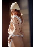 Women\'s cap, light beige, C74 - Online store - Boutique